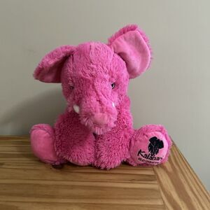 Kalahari Resorts Pink Elephant Wishpets Weighted Floppy Lovable 14"